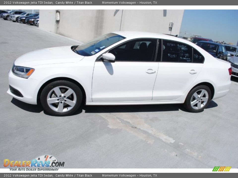 2012 Volkswagen Jetta TDI Sedan Candy White / Titan Black Photo #4