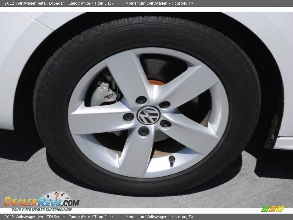 2012 Volkswagen Jetta TDI Sedan Candy White / Titan Black Photo #5