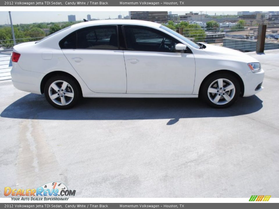 2012 Volkswagen Jetta TDI Sedan Candy White / Titan Black Photo #6