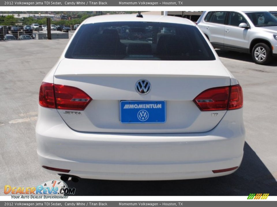 2012 Volkswagen Jetta TDI Sedan Candy White / Titan Black Photo #7