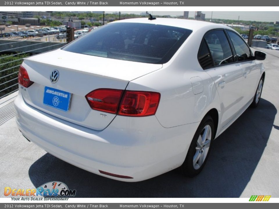 2012 Volkswagen Jetta TDI Sedan Candy White / Titan Black Photo #8