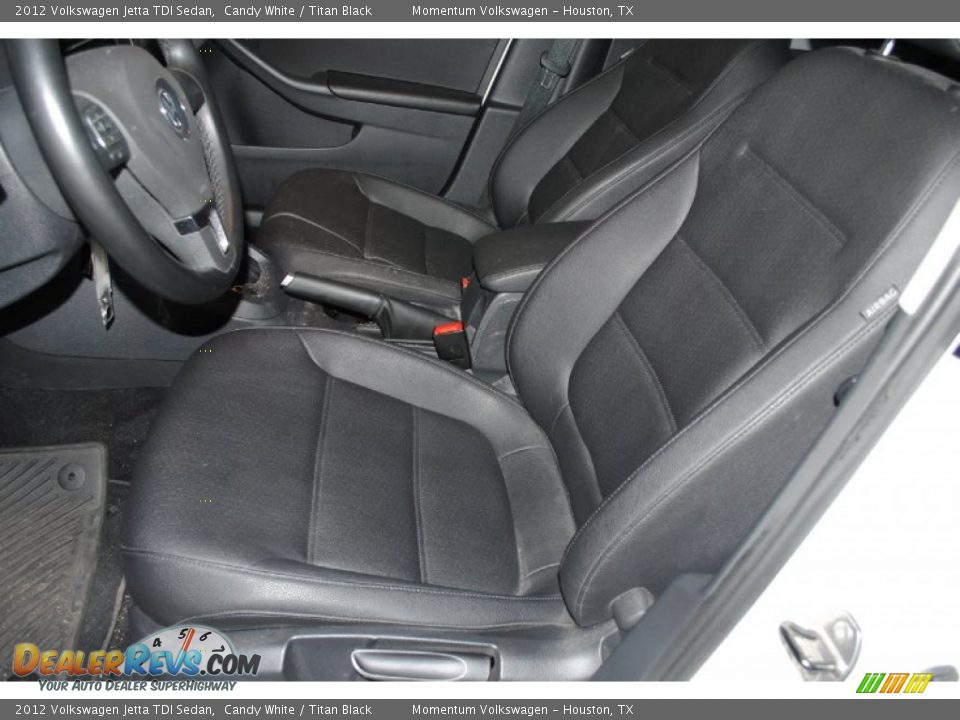 2012 Volkswagen Jetta TDI Sedan Candy White / Titan Black Photo #10