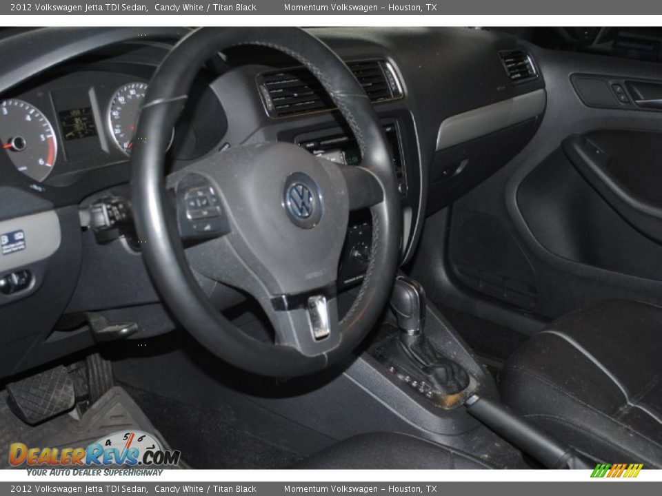 2012 Volkswagen Jetta TDI Sedan Candy White / Titan Black Photo #11