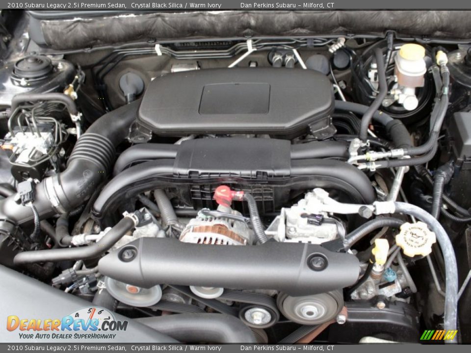 2010 Subaru Legacy 2.5i Premium Sedan Crystal Black Silica / Warm Ivory Photo #24