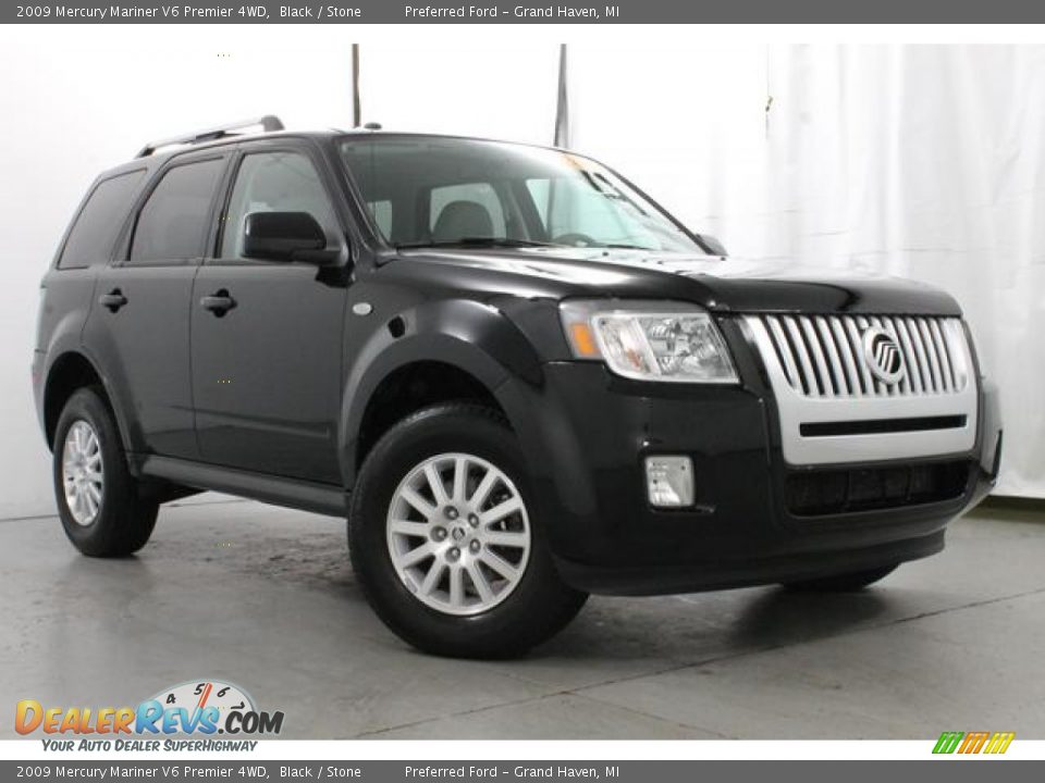 2009 Mercury Mariner V6 Premier 4WD Black / Stone Photo #5