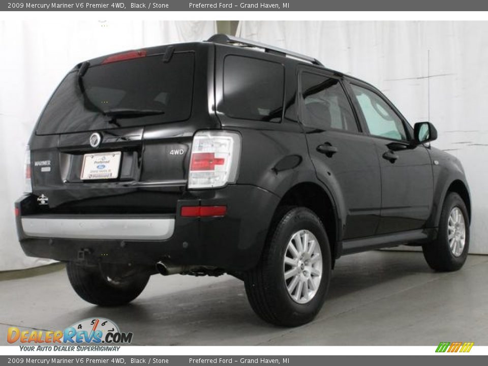 2009 Mercury Mariner V6 Premier 4WD Black / Stone Photo #6