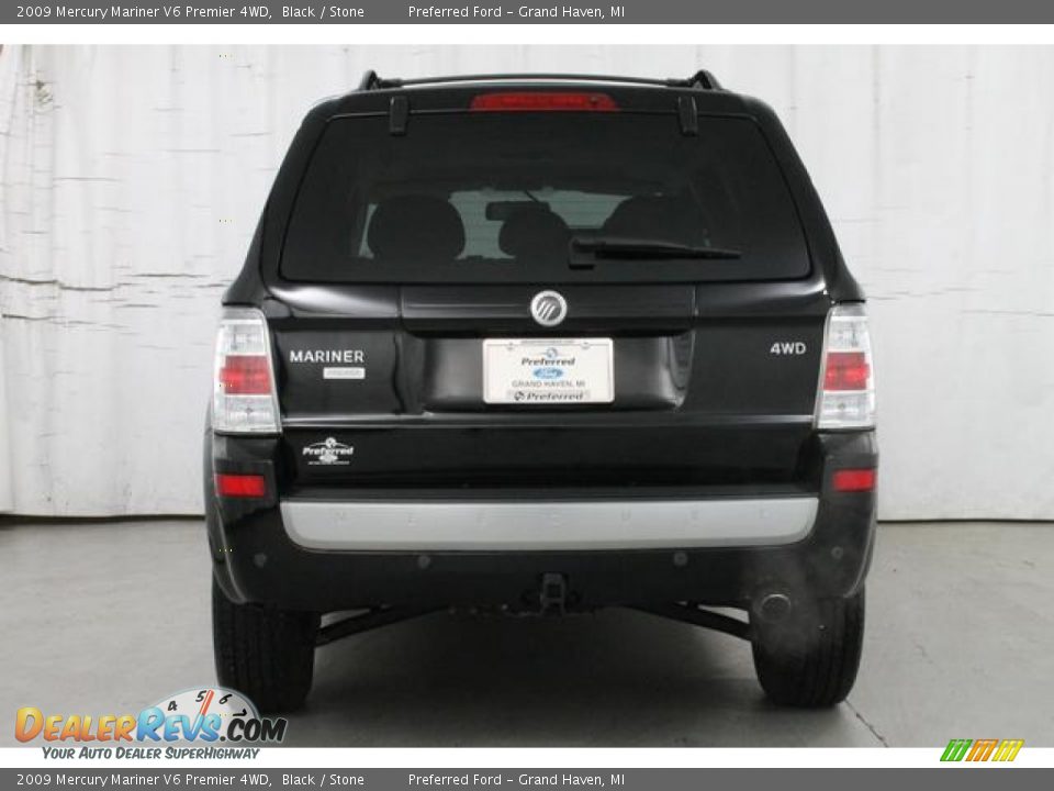2009 Mercury Mariner V6 Premier 4WD Black / Stone Photo #8