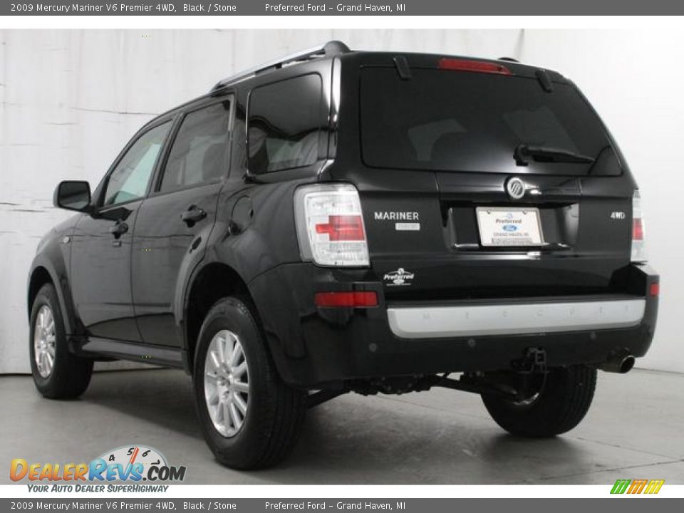 2009 Mercury Mariner V6 Premier 4WD Black / Stone Photo #9