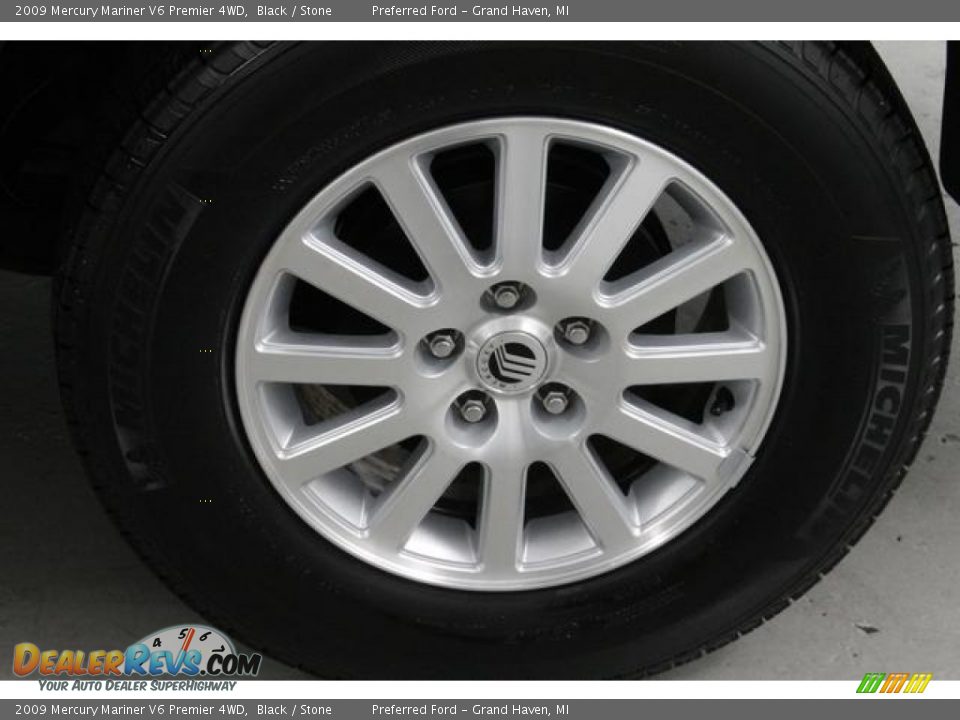 2009 Mercury Mariner V6 Premier 4WD Black / Stone Photo #13