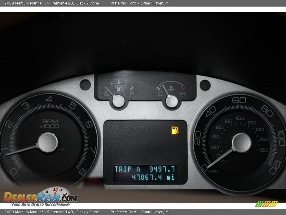 2009 Mercury Mariner V6 Premier 4WD Gauges Photo #17