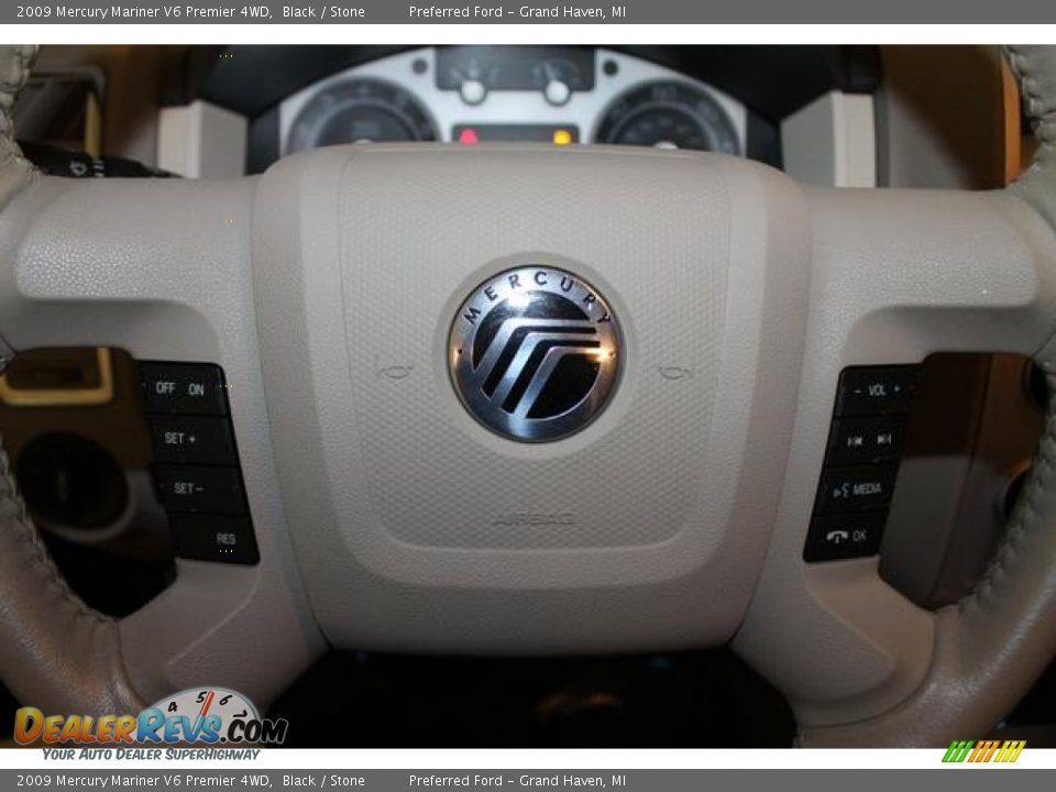 2009 Mercury Mariner V6 Premier 4WD Black / Stone Photo #33