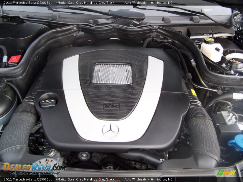 2011 Mercedes-Benz C 300 Sport 4Matic Steel Grey Metallic / Grey/Black Photo #6