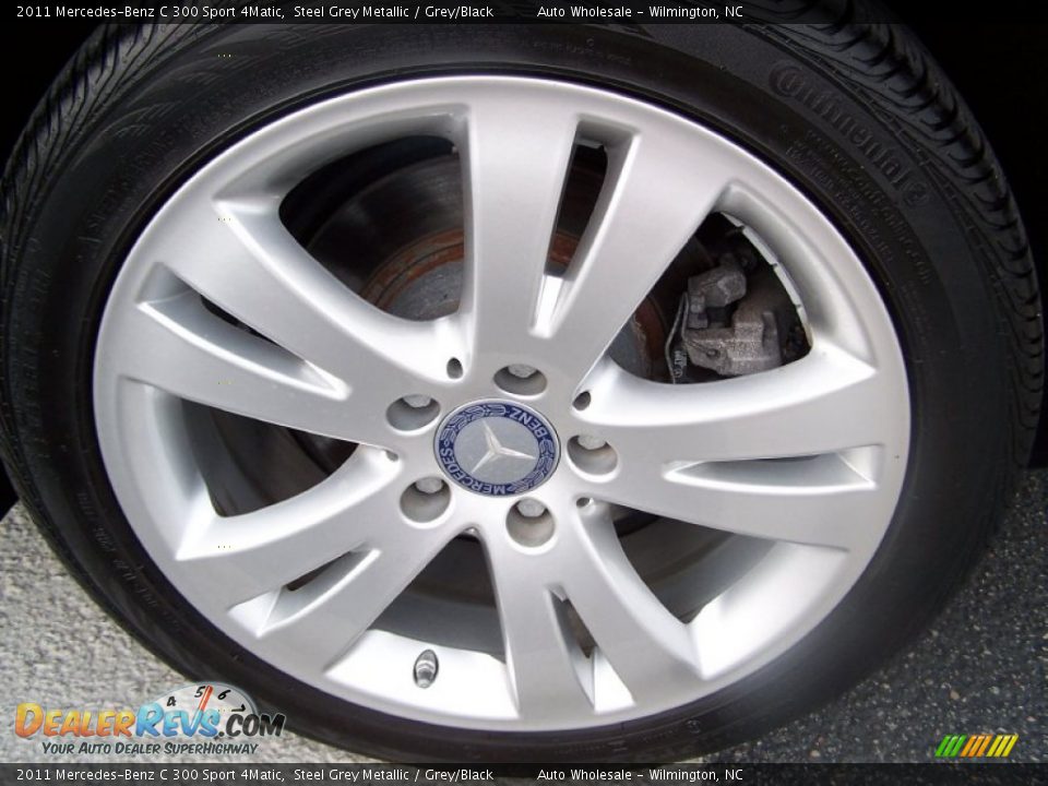 2011 Mercedes-Benz C 300 Sport 4Matic Steel Grey Metallic / Grey/Black Photo #7