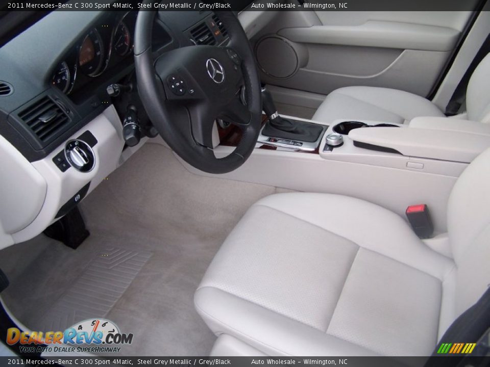 2011 Mercedes-Benz C 300 Sport 4Matic Steel Grey Metallic / Grey/Black Photo #11