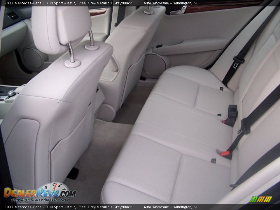 2011 Mercedes-Benz C 300 Sport 4Matic Steel Grey Metallic / Grey/Black Photo #13