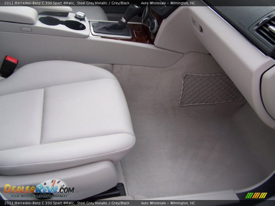 2011 Mercedes-Benz C 300 Sport 4Matic Steel Grey Metallic / Grey/Black Photo #14