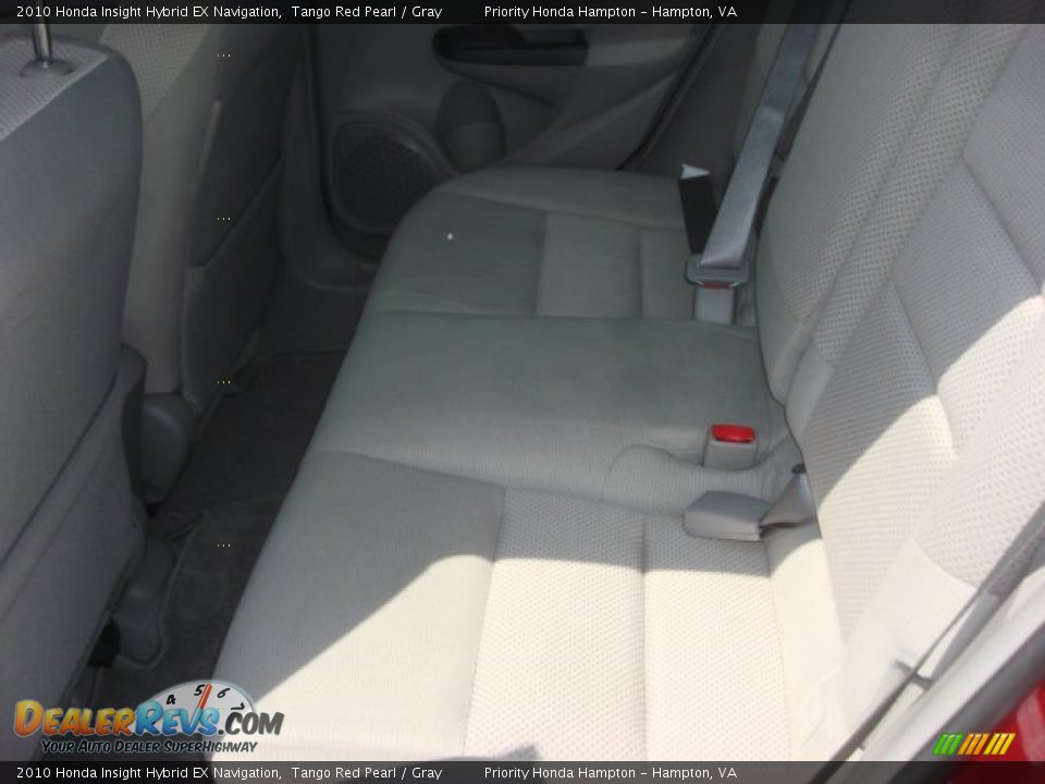 2010 Honda Insight Hybrid EX Navigation Tango Red Pearl / Gray Photo #10