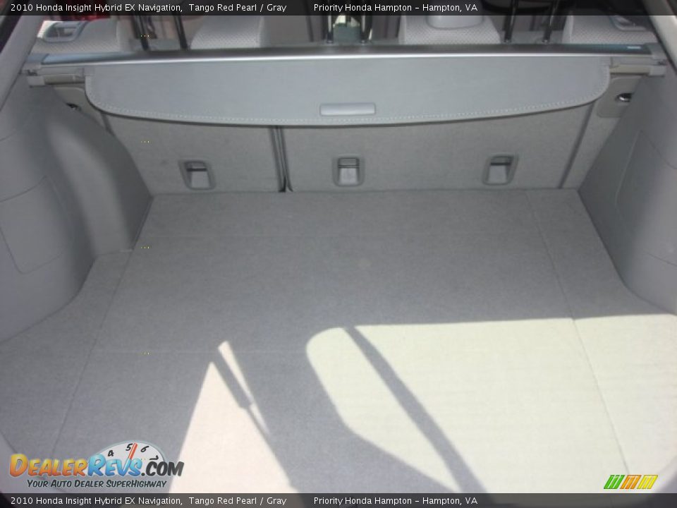 2010 Honda Insight Hybrid EX Navigation Tango Red Pearl / Gray Photo #11