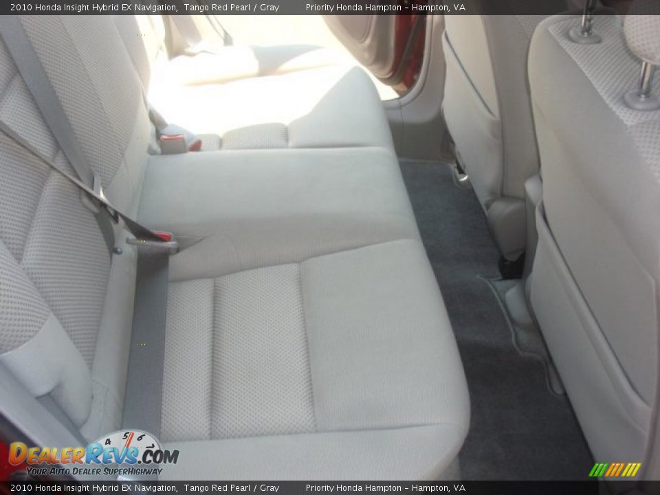2010 Honda Insight Hybrid EX Navigation Tango Red Pearl / Gray Photo #12