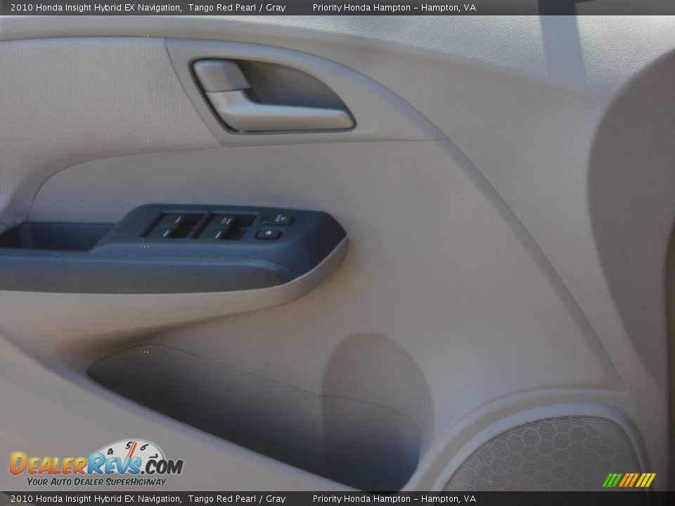 2010 Honda Insight Hybrid EX Navigation Tango Red Pearl / Gray Photo #16
