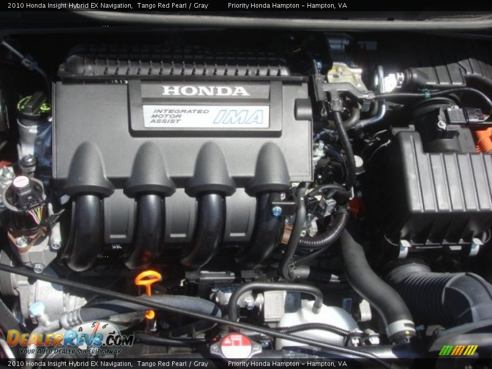 2010 Honda Insight Hybrid EX Navigation Tango Red Pearl / Gray Photo #26