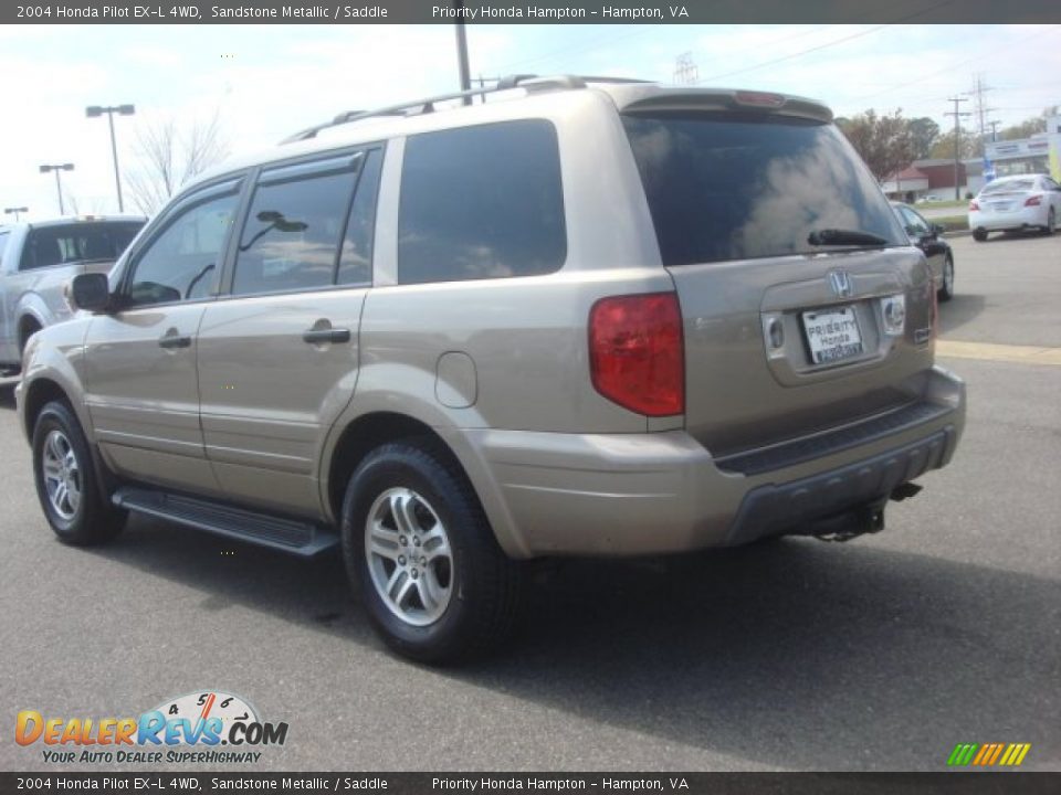 2004 Honda Pilot EX-L 4WD Sandstone Metallic / Saddle Photo #4