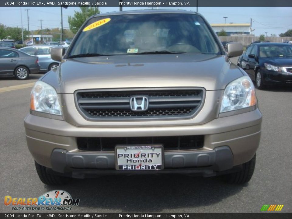 2004 Honda Pilot EX-L 4WD Sandstone Metallic / Saddle Photo #8