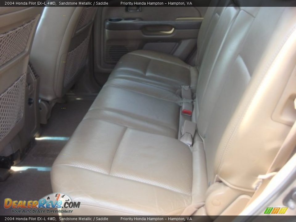 2004 Honda Pilot EX-L 4WD Sandstone Metallic / Saddle Photo #10