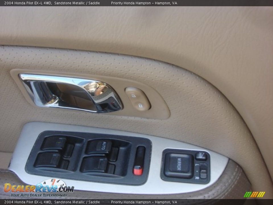 2004 Honda Pilot EX-L 4WD Sandstone Metallic / Saddle Photo #15