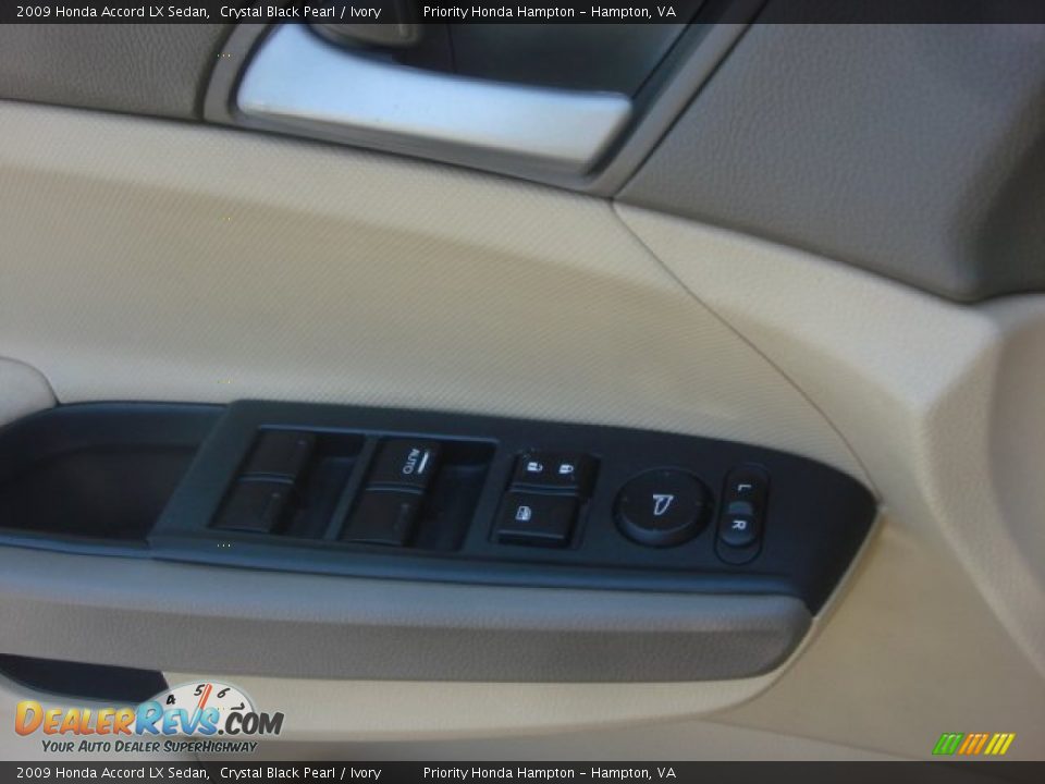 2009 Honda Accord LX Sedan Crystal Black Pearl / Ivory Photo #14