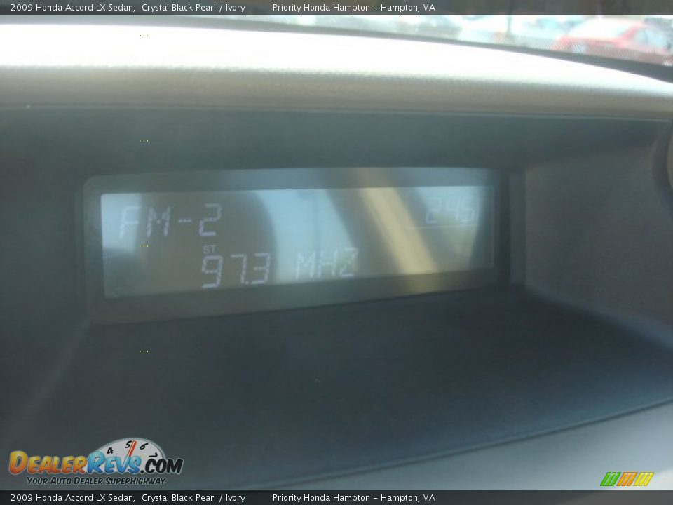 2009 Honda Accord LX Sedan Crystal Black Pearl / Ivory Photo #17