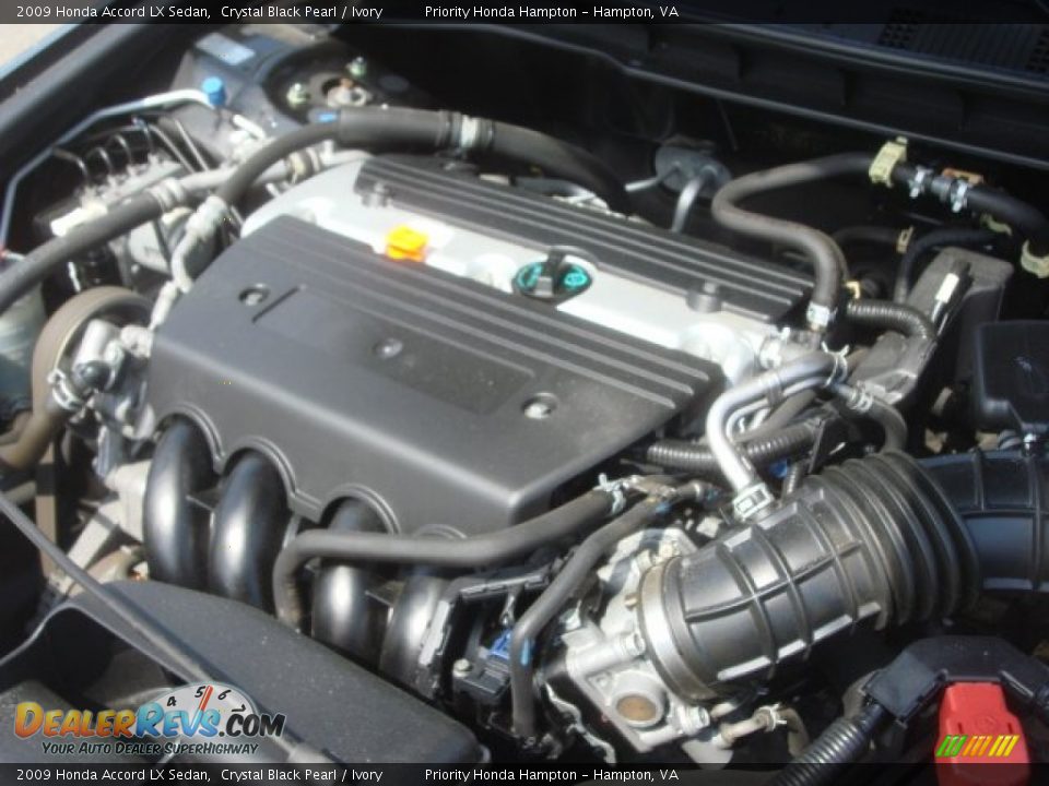 2009 Honda Accord LX Sedan Crystal Black Pearl / Ivory Photo #22
