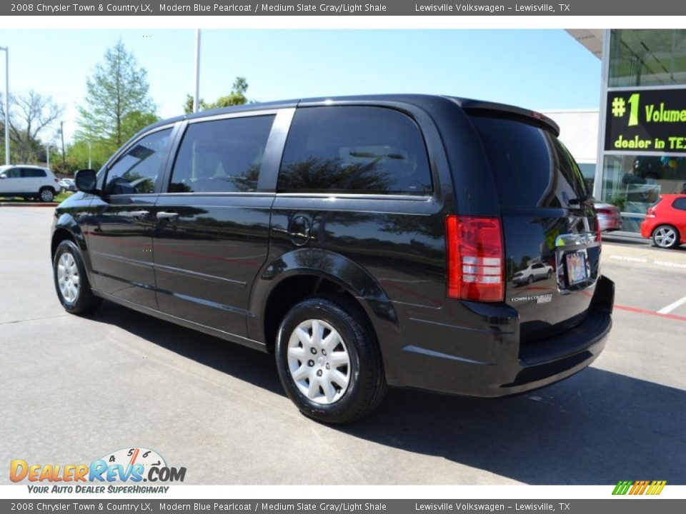 2008 Chrysler Town & Country LX Modern Blue Pearlcoat / Medium Slate Gray/Light Shale Photo #3