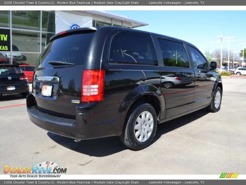 2008 Chrysler Town & Country LX Modern Blue Pearlcoat / Medium Slate Gray/Light Shale Photo #5