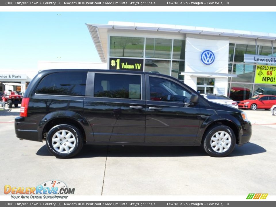 2008 Chrysler Town & Country LX Modern Blue Pearlcoat / Medium Slate Gray/Light Shale Photo #6