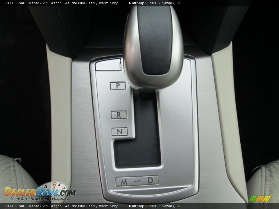 2011 Subaru Outback 2.5i Wagon Azurite Blue Pearl / Warm Ivory Photo #22
