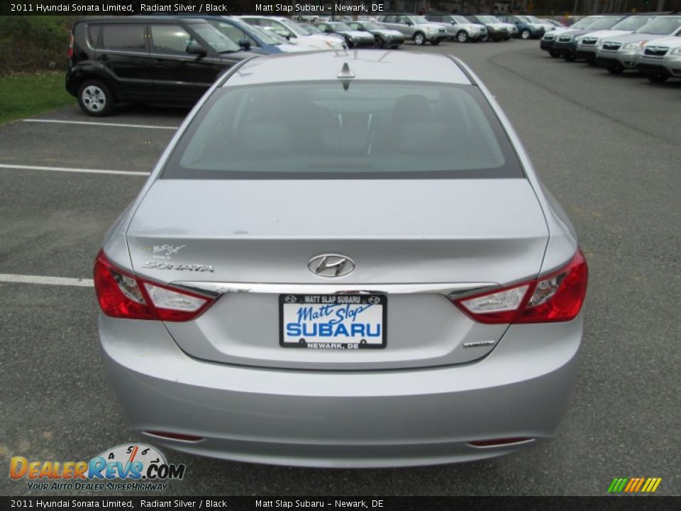 2011 Hyundai Sonata Limited Radiant Silver / Black Photo #7