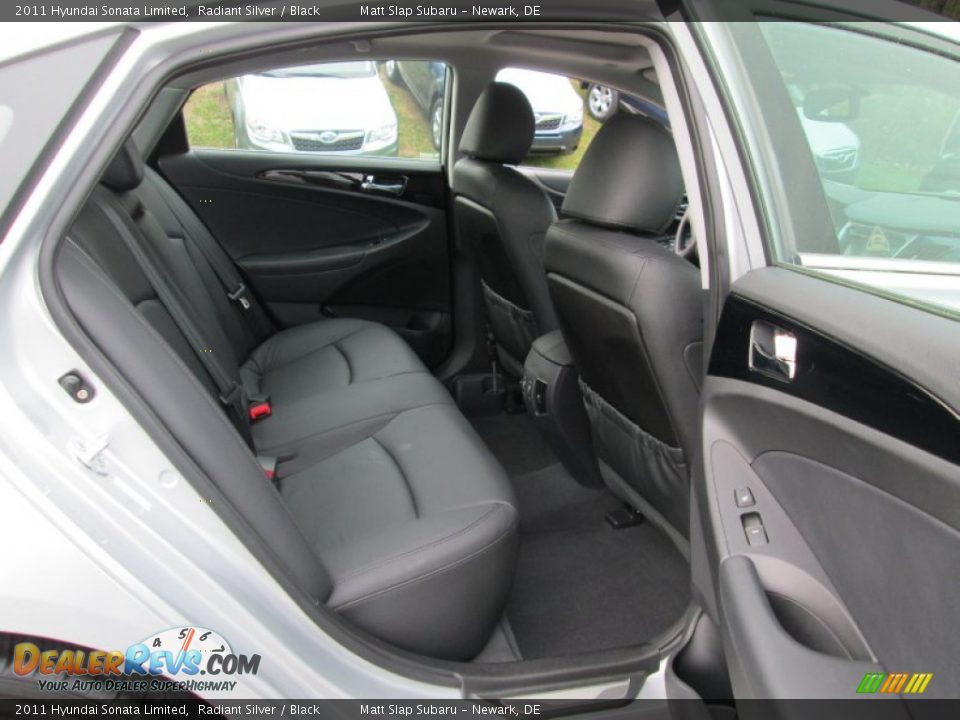Rear Seat of 2011 Hyundai Sonata Limited Photo #17