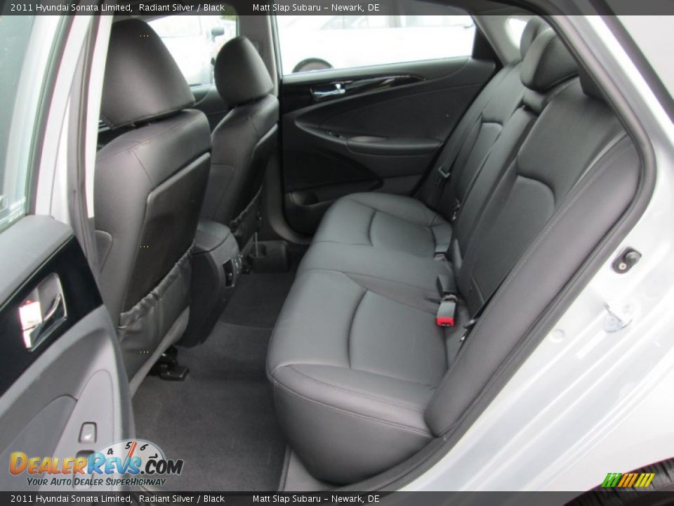 Rear Seat of 2011 Hyundai Sonata Limited Photo #19
