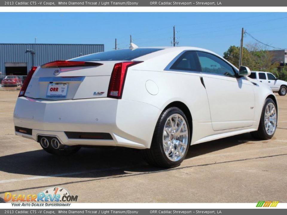 2013 Cadillac CTS -V Coupe White Diamond Tricoat / Light Titanium/Ebony Photo #4
