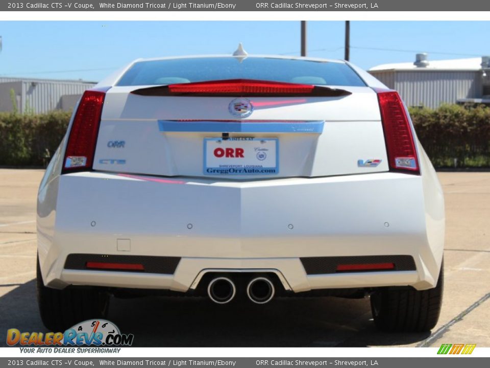 2013 Cadillac CTS -V Coupe White Diamond Tricoat / Light Titanium/Ebony Photo #8