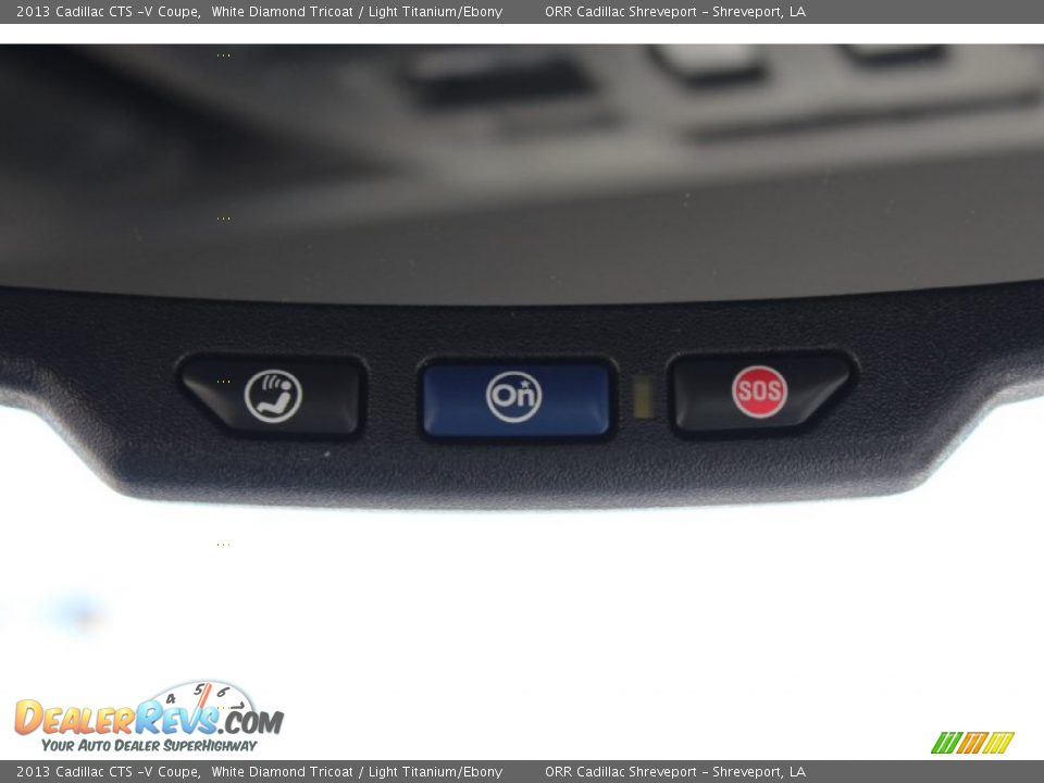2013 Cadillac CTS -V Coupe White Diamond Tricoat / Light Titanium/Ebony Photo #32