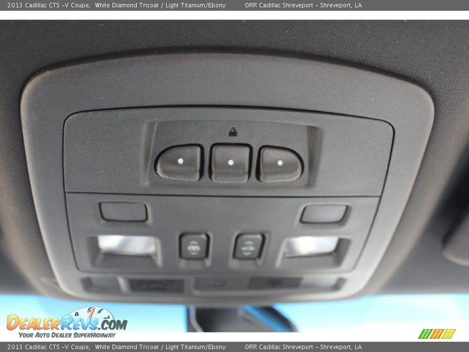 2013 Cadillac CTS -V Coupe White Diamond Tricoat / Light Titanium/Ebony Photo #33