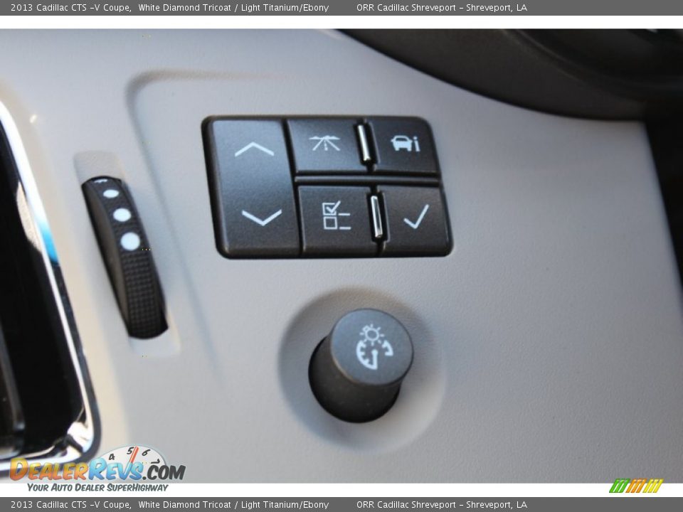 2013 Cadillac CTS -V Coupe White Diamond Tricoat / Light Titanium/Ebony Photo #34