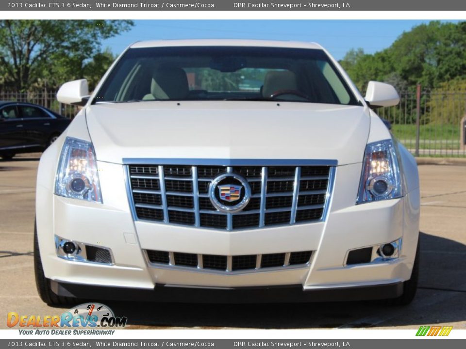 2013 Cadillac CTS 3.6 Sedan White Diamond Tricoat / Cashmere/Cocoa Photo #7