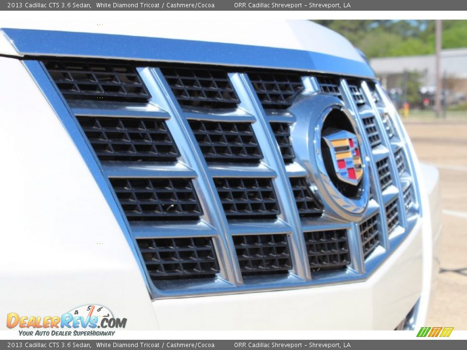 2013 Cadillac CTS 3.6 Sedan White Diamond Tricoat / Cashmere/Cocoa Photo #9