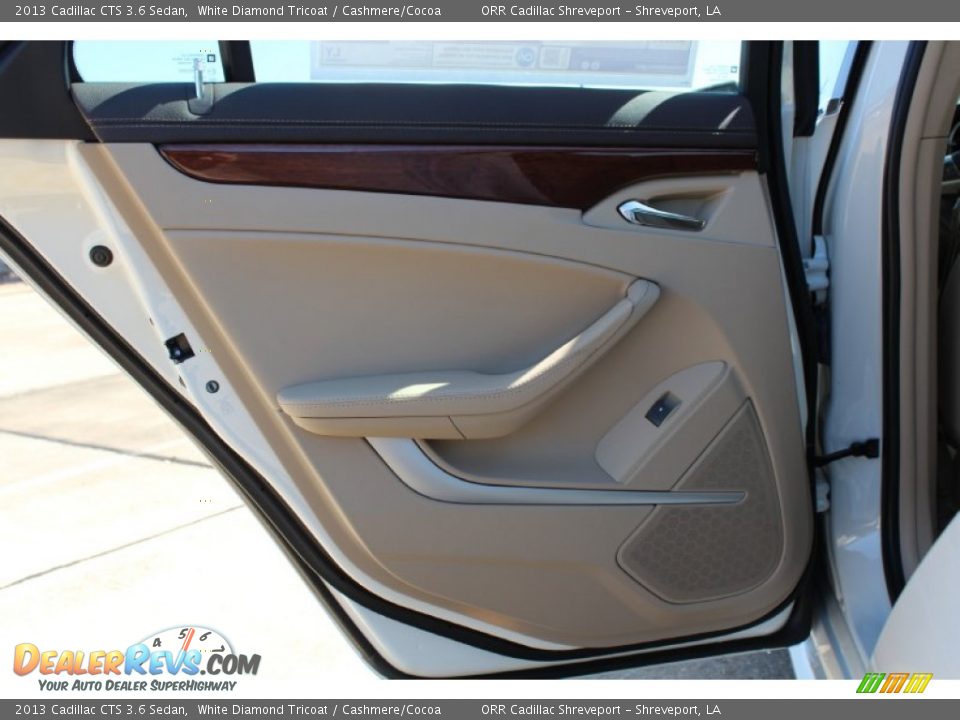 2013 Cadillac CTS 3.6 Sedan White Diamond Tricoat / Cashmere/Cocoa Photo #19