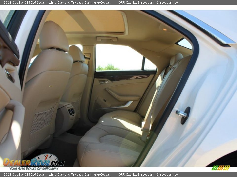 2013 Cadillac CTS 3.6 Sedan White Diamond Tricoat / Cashmere/Cocoa Photo #20
