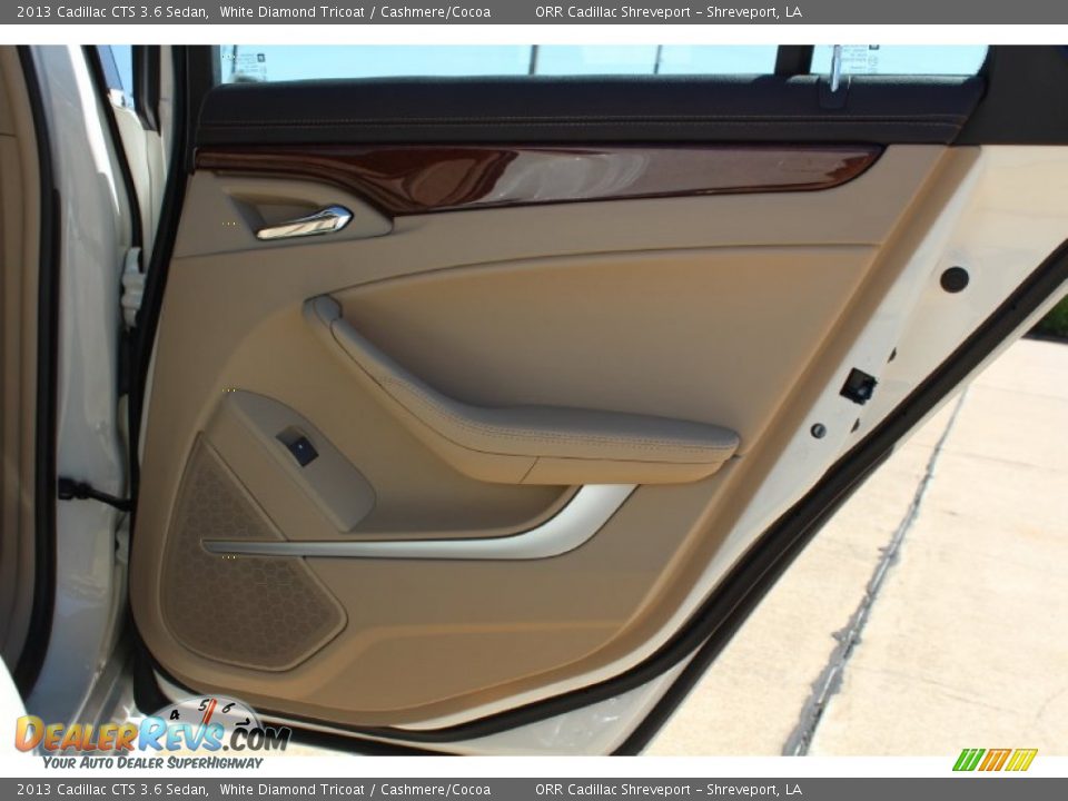 2013 Cadillac CTS 3.6 Sedan White Diamond Tricoat / Cashmere/Cocoa Photo #21