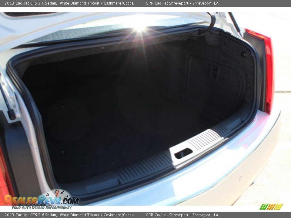2013 Cadillac CTS 3.6 Sedan White Diamond Tricoat / Cashmere/Cocoa Photo #24